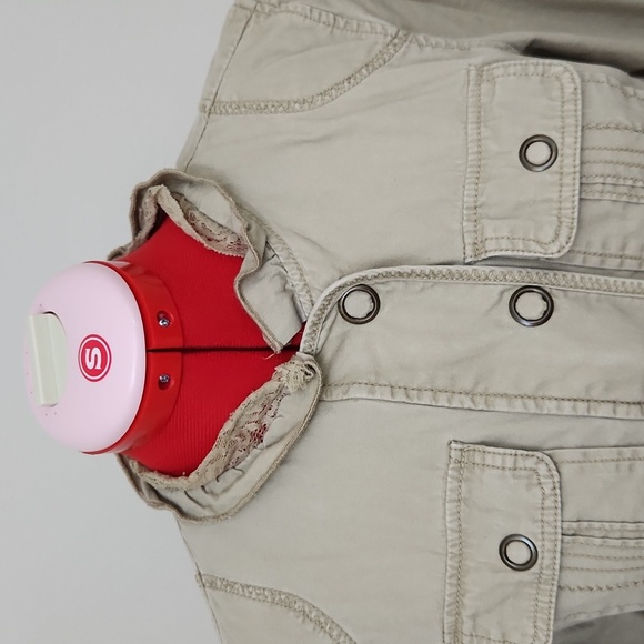 DECREE tan zip-up jacket size medium - Picture 2 of 11